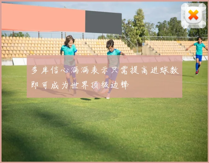 多库信心满满表示只需提高进球数即可成为世界顶级边锋
